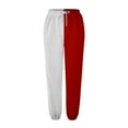 thumbnail image 4 of Pxiakgy Sweatpants for Womens Loose Breathable Color Blocking Gradient Side Pockets Leg Opening Drawstring Casual Pants Baggy Lounge Pants Workout Gym Active High Waisted Comfy Joggers for Women, 4 of 4