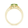 thumbnail image 2 of Rosec Jewels Natural Peridot Heart Engagement Ring for Women - Peridot Diamond Ring - 8 mm - August Birthstone - AAA Quality, 18K Yellow Gold, US 7.50, 2 of 9