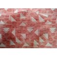 thumbnail image 4 of oneOone Cotton Silk Medium Pink Fabric Texture & Triangle Geometric Sewing Material Print Fabric By The Yard 42 Inch Wide, 4 of 4