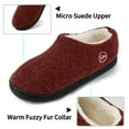 thumbnail image 5 of Ecetana Womens Comfortable Slippers Plush Fleece Lined Memory Foam Closed Back House Shoes, 5 of 6