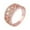 Rose Gold, variant on 14K Gold Plated Floral Design Ring with Sparkling Cubic Zirconia Stones for Women Elegant Jewelry