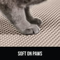 thumbnail image 5 of GORILLA GRIP Waterproof Cat Litter Mat, Easy to Clean Honeycomb Waste Trapping Mats, 24x15 Beige, 5 of 9