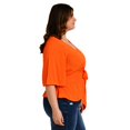 thumbnail image 2 of Blusa detalle de moño Roman Fashion /Tallas Extras, 1832 (Naranja) naranja 36 Roman Fashion BL-GR-1832-NARANJA, 2 of 6