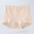 thumbnail image 2 of Riecok Briefs for Women High Waist Tummy Control Stretch Seamless Comfortable Underwear Panties Beige XXXXL, 2 of 5