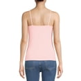 thumbnail image 2 of Time and Tru by Women’s Adjustable Strap Cami, Pink Coral, M, 2 of 5