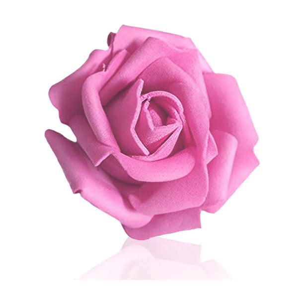 Flores artificiales Bearachild 50 piezas rosas de espuma PE decoraciones boda fiesta Rosa roja