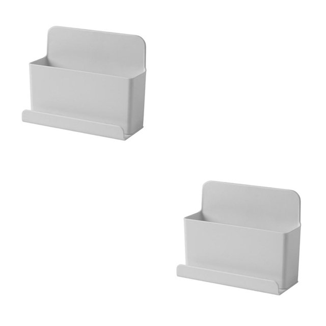 Billuyoard Montado en la pared TV Aire acondicionado Control remoto Soporte Percha Peine Teléfono Caja de almacenamiento Rack S L 2piezas Billuyoard CBP154477