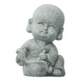 thumbnail image 2 of Estatua de Buda creativa Té coleccionable Resina Feng Shui Bebé Monje Estatua de Buda Estatuilla de monje para escritorio Pintura shamjiam  Estatua de Monk Buddha, 2 of 8