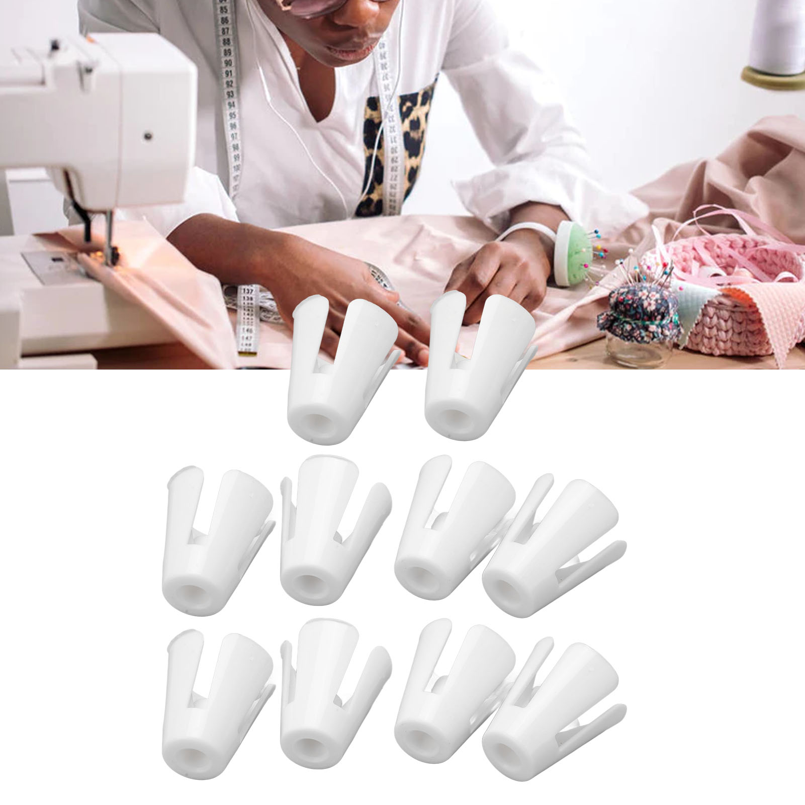 10Pcs Plastic Coil Claw, Lightweight Cone Thread Holder Thread Spool