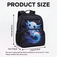 thumbnail image 7 of Aplkyhs Adorable Backpack Lightweight Casual School Bookbag for Kids 9-12 Water Resistant with Padded Straps for Daily Use Galaxy Axolotl, 7 of 7