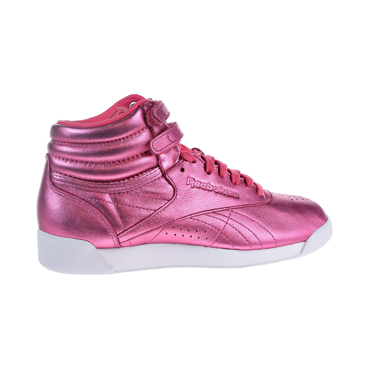 reebok freestyle hi pink metallic exclusive