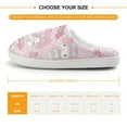 thumbnail image 2 of Kids Slippers Kuromi And My Melody House Slippers Warm Soft Plush Slipper Anti-Slip Winter Fluffy House Shoes for Boys Girls, 2 of 7