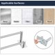 thumbnail image 4 of Bathroom Towel Holder, Drill-Free Self-Adhesive Wall-Mounted Towel Bar, Brushed Stainless Steel, Rust and Scratch Resistant (40cm, Silver), 4 of 5
