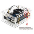 thumbnail image 4 of For OrangePi 5Pro Acrylic Case for OrangePi 5 Pro Transparent Acrylic Case with Cooling Fan Antenna B, 4 of 5
