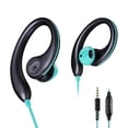 thumbnail image 1 of Audífonos deportivos con cable y ganchos para las orejas, audífonos para correr, ajuste seguro, envolventes alrededor de la oreja, audífonos internos a prueba de sudor con micrófono, conector de 3,5 m, 1 of 5