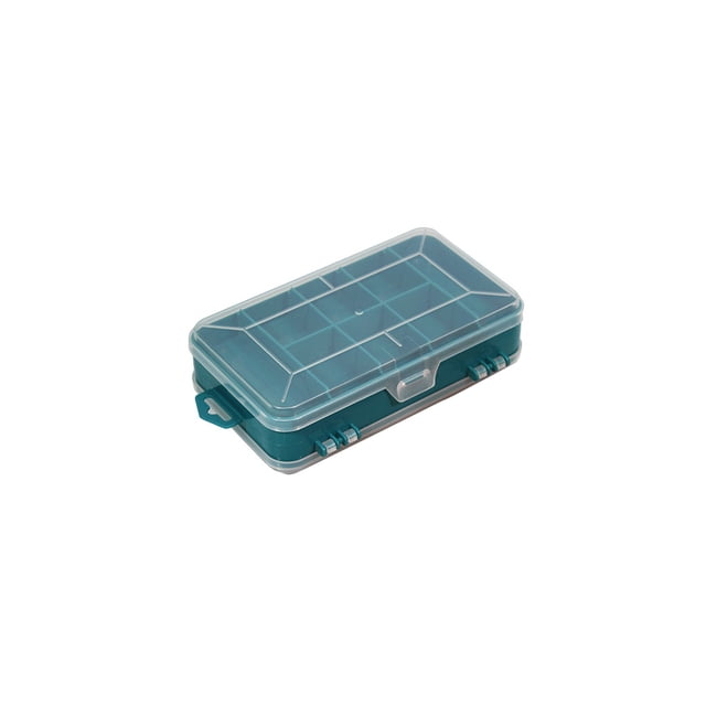 Caja de almacenamiento de doble cara Bearachild Sujetadores de señuelos Tuercas Cebos Amarillo Verde