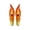 Orange, variant on Orange / Purple / Red/ Clear C7 (CA10) Flicker Flame String Light Bulbs (2-Pack)