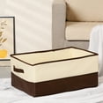 thumbnail image 5 of REGALWOVEN 1 Pack Collapsible Fabric Storage Cube with Handles, Storage Bin Basket for Shelves Closet Clothes Brown 19.7*13.8*9in, 5 of 7