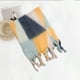 thumbnail image 5 of Bufanda cálida para mujer, Mantón elegante y colorido para clima frío, Bufanda larga con flecos, Bufanda larga de moda, Borla de coleta, 5 of 5