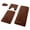 Coffee, variant on Qiweii 4PCS Memory Foam Bathroom Rug Set Soft Thick Absorbent Non-Slip Backing Washable Toilet Mat Bath Rug for Home Bathroom