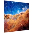 thumbnail image 2 of "Mountains of the Carina Nebula II" Frameless Free Floating Reverse Printed Tempered Glass Wall Art, 2 of 9