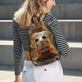 thumbnail image 5 of Bingfone Valley Meditating Guinea Pig Print Canvas College Laptop Backpack, Large Capacity Lightweight College Bookbag Casual Daypack-Small, 5 of 5