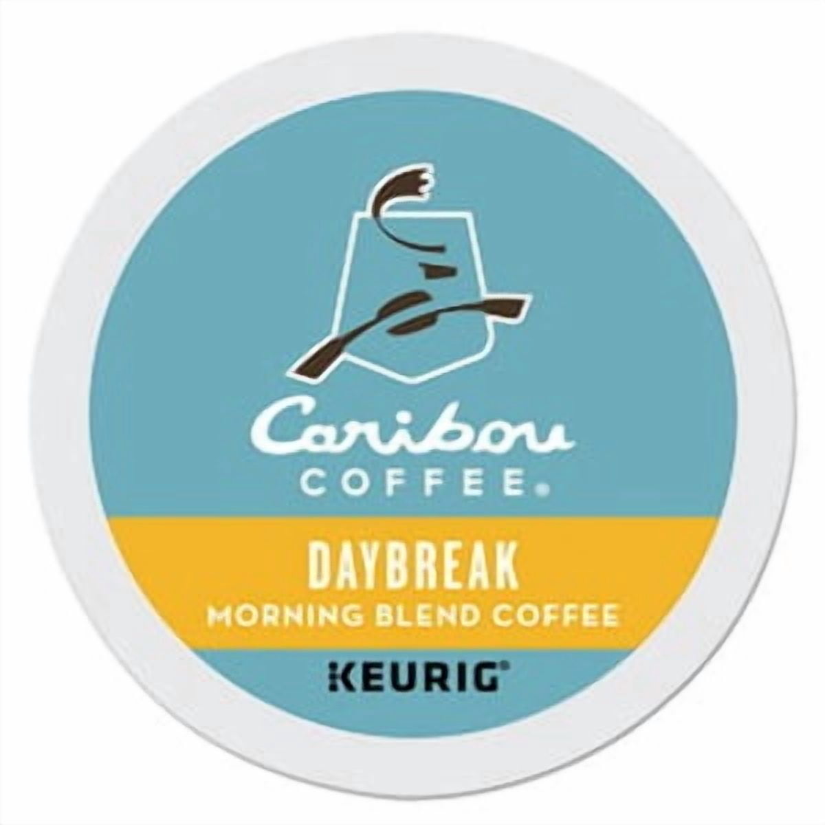 Caribou Coffee Daybreak Morning Blend K-Cup Pods, Light Roast, 24 Count for Keurig Brewers