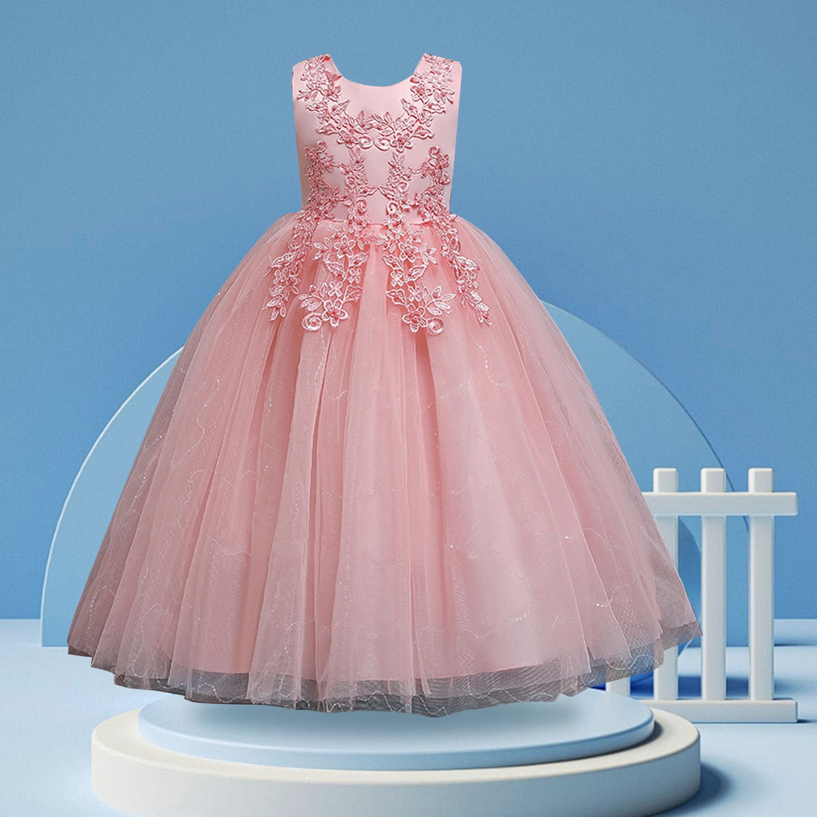 Deluxe Princess Tiana Costumes Little Girls Dress Kids Fancy Gown Cosplay  Halloween Party - Walmart.com