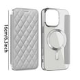 thumbnail image 3 of Elegante funda de cuero para iPhone 16 Series con acabado chapado y funcional, 3 of 8