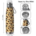 thumbnail image 3 of Leopard Print 29oz Stainless Steel Insulated Thermos with Tea Filter, 360° Printed Travel Bottle, Leakproof BPA-Free Flask with Anti-Slip Base, 304 Inner & 201 Outer, Vacuum Cup, 3 of 6