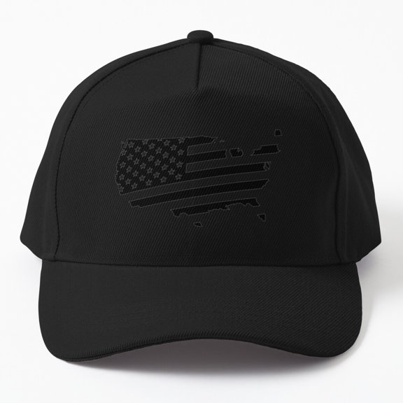 Vintage American Flag Baseball Cap, USA Family Fourth of July Celebration Design, Hat
