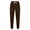 Brown, variant on Mens Corduroy Cargo Jogger Pants Elastic Waist Drawstring Multi-Pocket Pants Trendy Casual Work Black XL