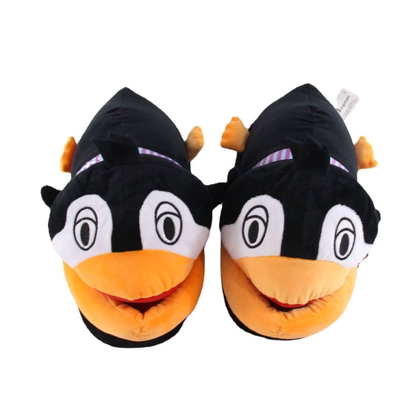 Zapatillas de felpa con forma de pingüino Big Mouth, anime, algodón, 28 cm
