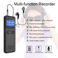 thumbnail image 4 of Portable Digital Voice Recorder Voice Activated Audio Recorder Professional Intelligent Noise Reduction Recording Device with Timed Recording A-B Repeat Timed Shutdown(32GB), 4 of 8
