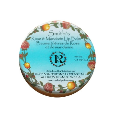 Rosebud Perfume Co. Smith's Rose & Mandarin Lip Balm, 0.8 oz.