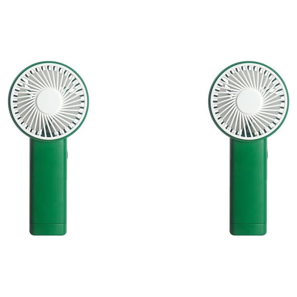 Ventilador de mano Billuyoard Refrigerador personal portátil Plástico Verde 2Conjunto
