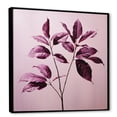 thumbnail image 2 of Designart "Precision In Plum Purple Leaves I" Leaves Floater Framed Canvas Wall Art, 2 of 5