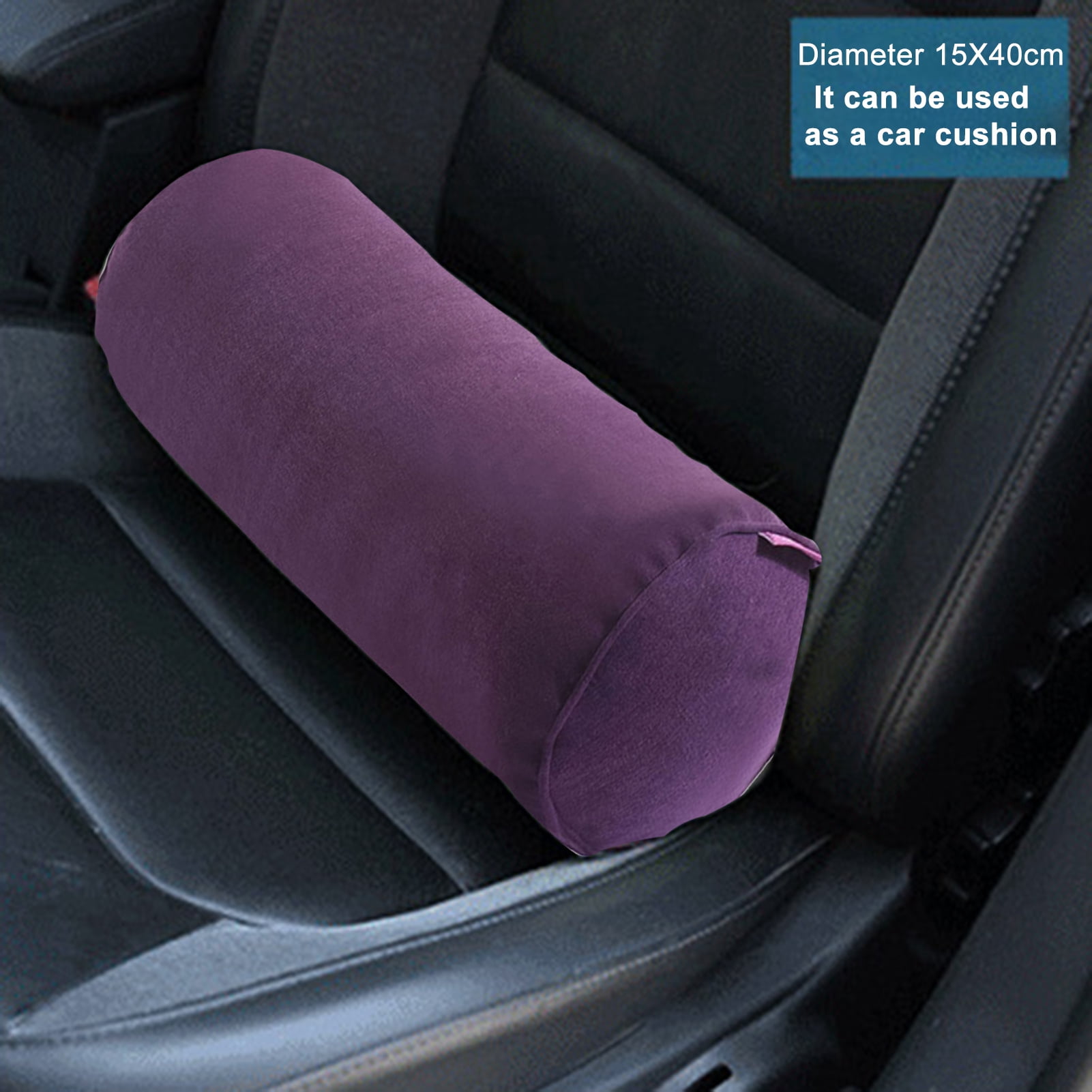 Travelwant Neck Shoulder Pain Relief Pillow Cervical Pillow for Neck Pain Relief Memory Foam Round Neck Sleeping Pillow with Arm Lumbar Shoulder Support Round-Dark Purple