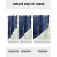 thumbnail image 4 of Navy Blue Swag Valances for Windows, Retro Oil Painting Modern Abstract Art Aesthetics Rod Pocket Sheer Valances for Windows, Swag Toppers Light Filtering for Kitchen Living Room 2 Panels 36''x63'', 4 of 6