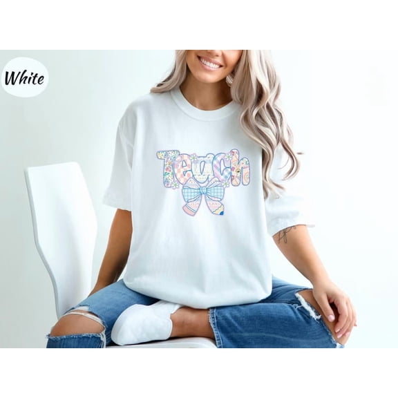 Sam Soft Floral Teacher Shirt Cute Teacher Gift Spring Floral Teacher Tee Gift for Teacher Teaching Shirt Teacher Appreciation Gift