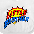 thumbnail image 4 of Inktastic Little Brother Superhero Boys Baby Bib, 4 of 4
