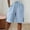 Sky Blue, variant on Endives Womens Linen Shorts Casual Wide Leg Short Knee Length High Waisted Cotton Long Shorts With Pockets Beach Outfits Summer Pink