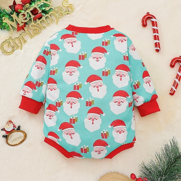 "Aayomet Baby Rompers Baby Bodysuit Sets Baby Girl Clothes Solid Ruffle Long Sleeve Romper Bodysuit Tops One Piece Jumpsuit Fall Winter Outfit,Light Blue 12-18 Months"