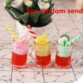 thumbnail image 2 of Tazas de helado, cucharas, lindas mini casas de muñecas, juguetes en miniatura, barra, bricolaje, paletas de helado, simulación de comida para muñecas, accesorios, 2 of 5