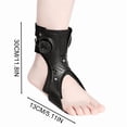 thumbnail image 3 of Toome Drop Foot Brace, Adjustable Ankle Foot Orthosis AFO Splint for Walking Comfort, Black, 3 of 8