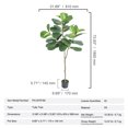 thumbnail image 3 of KFFKFF Artificial Tree, 6 FT Artificial Fiddle Leaf Fig Tree, Decor Fake Tree in Pot Greenery for Home Decor Office House Living Room Indoor Outdoor, 3 of 9