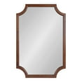 thumbnail image 6 of Kate and Laurel Hogan Modern Scalloped Wall Mirror, 24 x 36, Dark Walnut, Decorative Traditional Farmhouse Wall Décor with Soft Scallops and Stunning Finish, 6 of 8