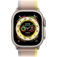 thumbnail image 1 of Apple Watch Ultra (GPS + Cellular) Caja de titanio de 49 mm con bucle de trail amarillo/beige - S/M - Titanio, 1 of 4