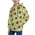thumbnail image 2 of Goofa Avocado Pattern Hooded Sweatshirt for Youth Trendy youth sweatshirt Casual Hoodie for Boys and Girls-X-Large, 2 of 6