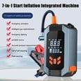 thumbnail image 4 of USB Car Tire Inflator Air Compressor Pump with LED Lamp, Portable 14.8V 60W Electric Auto Tire Pump for Cars, Motorcycles, Bicycles, Emergency, 4 of 8